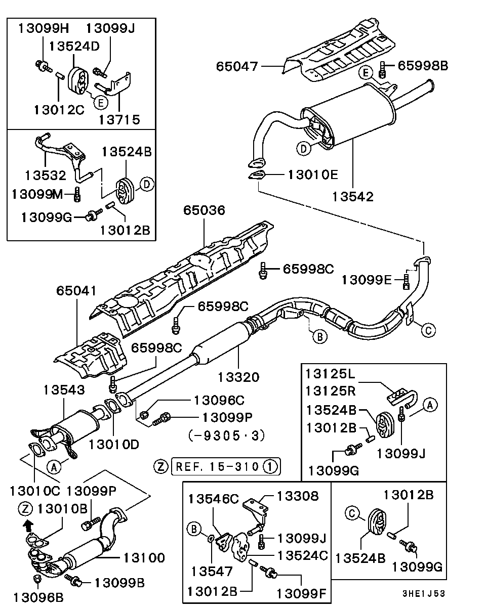 Mitsubishi MB924316 - Bukse, Stabilizators ps1.lv