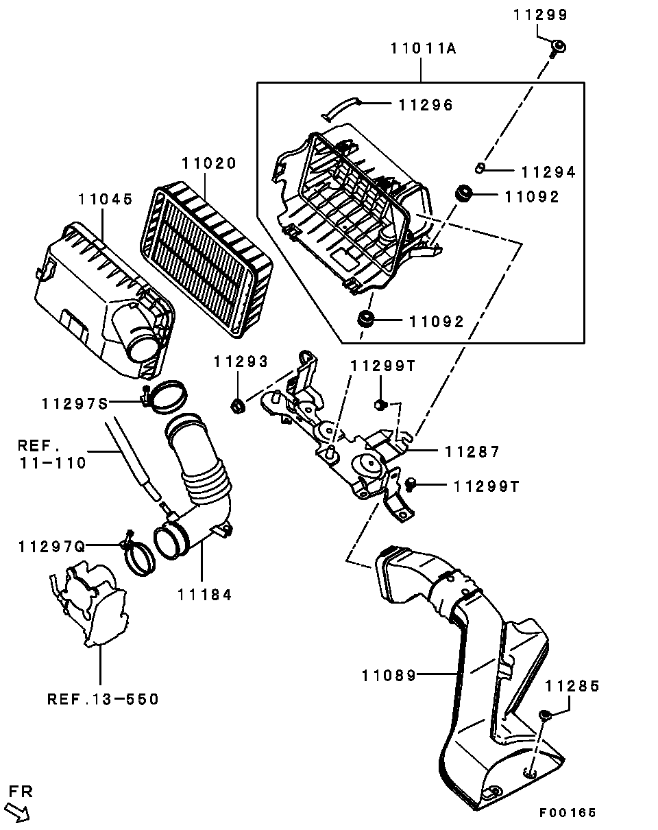 Mitsubishi 1500A190 - Gaisa filtrs ps1.lv