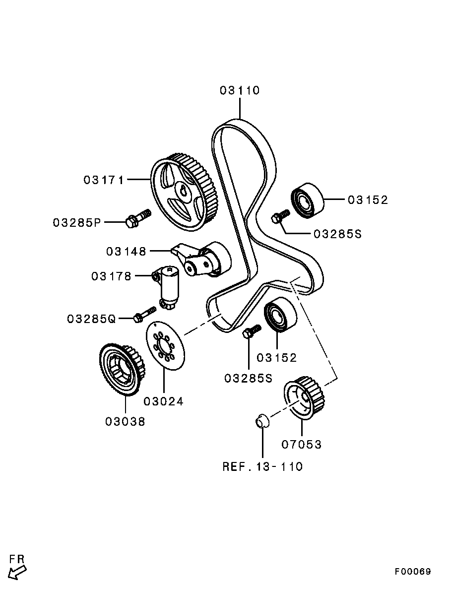 FIAT 1145A031 - ADJUSTER,TIMING BELT TENSIONER ps1.lv