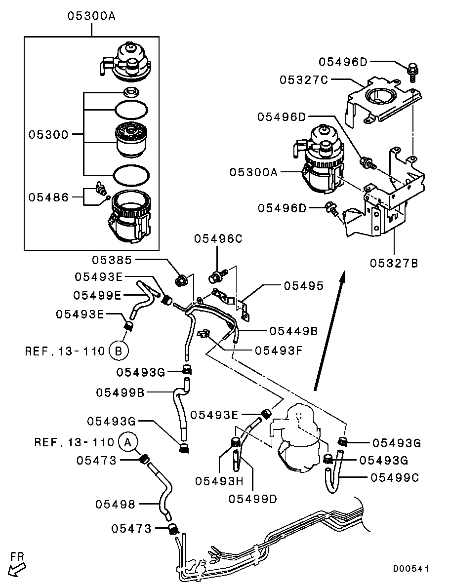 Mitsubishi 1770A012 - Degvielas filtrs ps1.lv