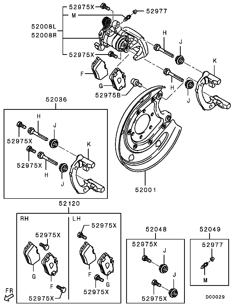 NISSAN MN125772 - Bremžu uzliku kompl., Disku bremzes ps1.lv