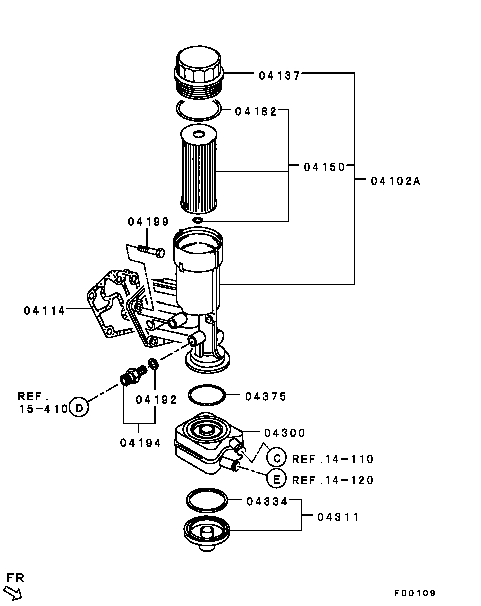 NISSAN MN 980125 - Eļļas filtrs ps1.lv