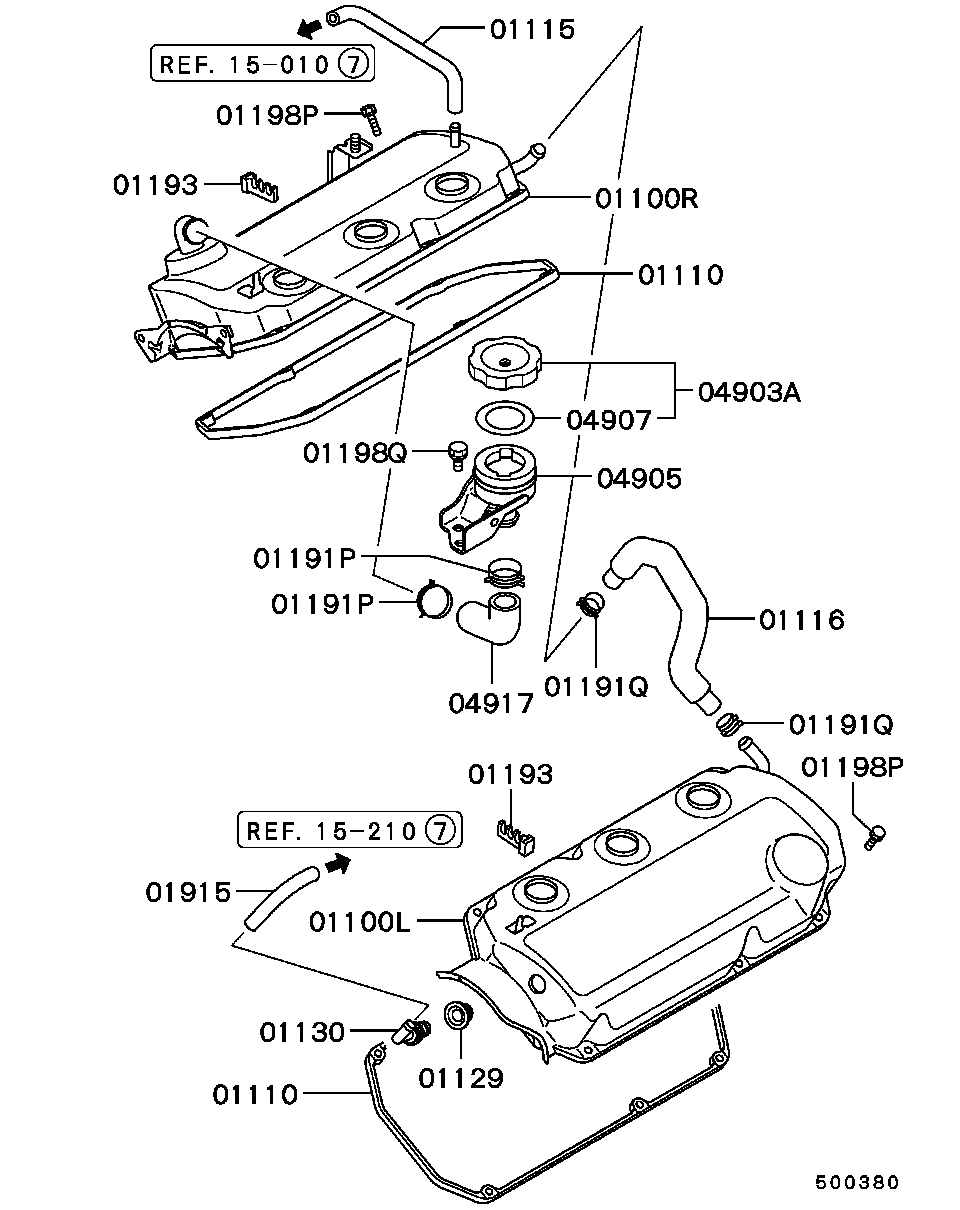 Mitsubishi MD30 3148 - Blīve, Motora bloka galvas vāks ps1.lv