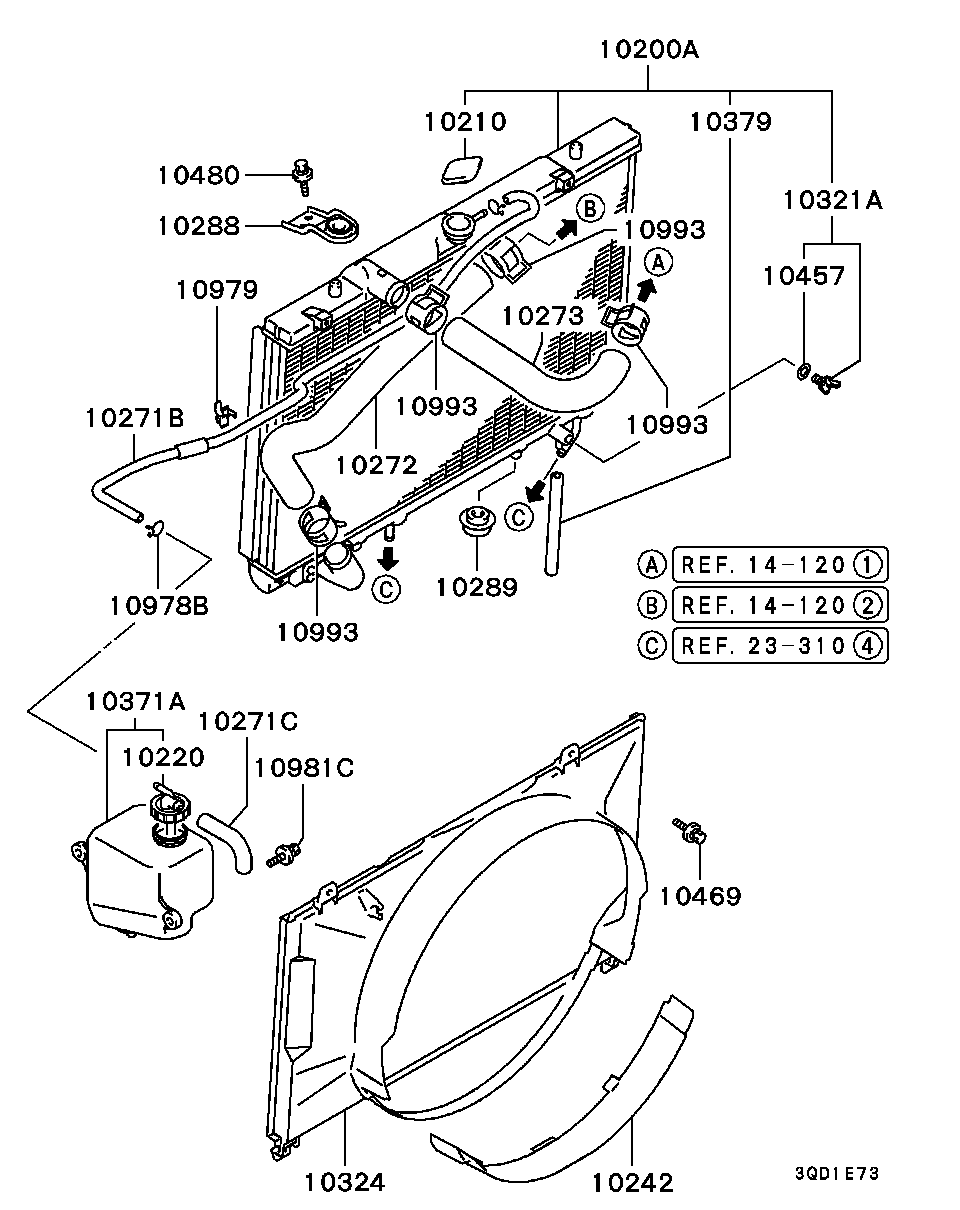 Honda MR597126 - Vāciņš, Radiators ps1.lv