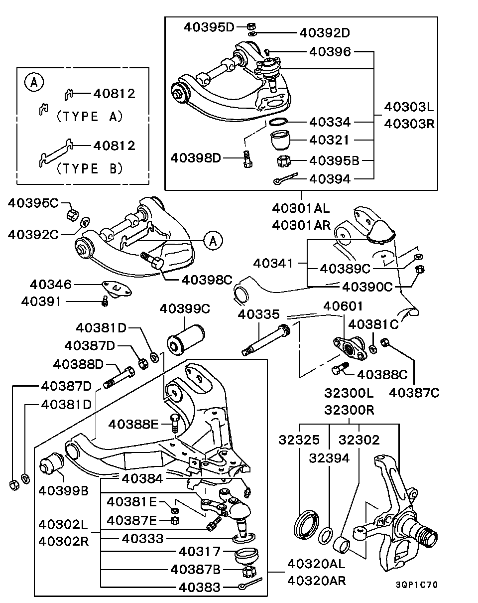 Mitsubishi MB10 9661 - Amortizators ps1.lv