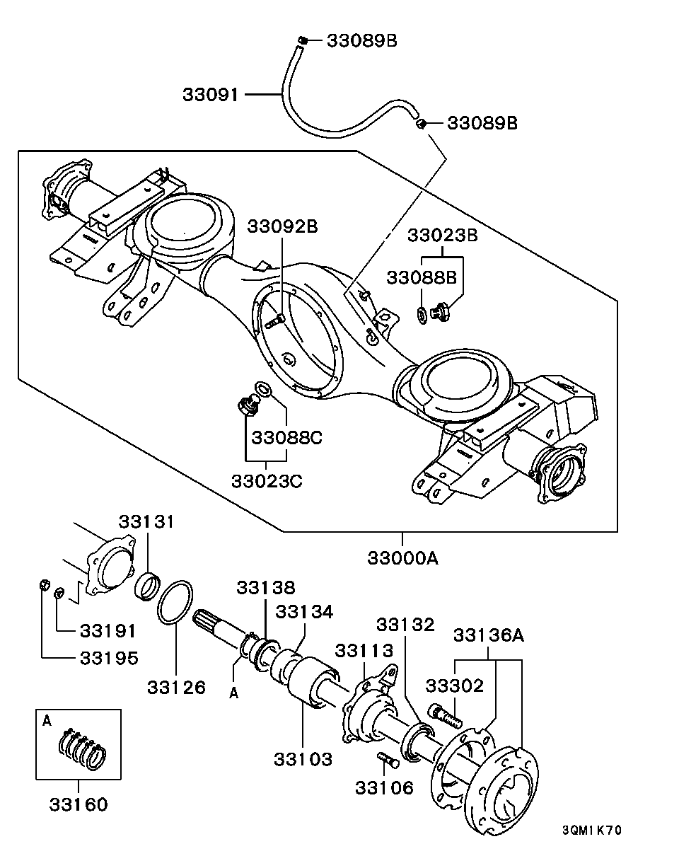 Mitsubishi MB664612 - Riteņa rumbas gultņa komplekts ps1.lv