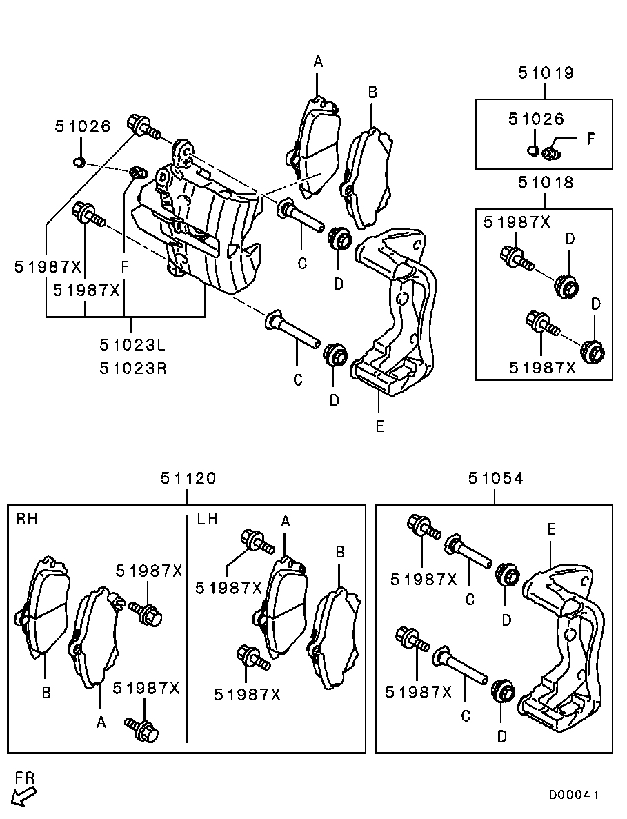 Mitsubishi 4605A177 - Bremžu suports ps1.lv