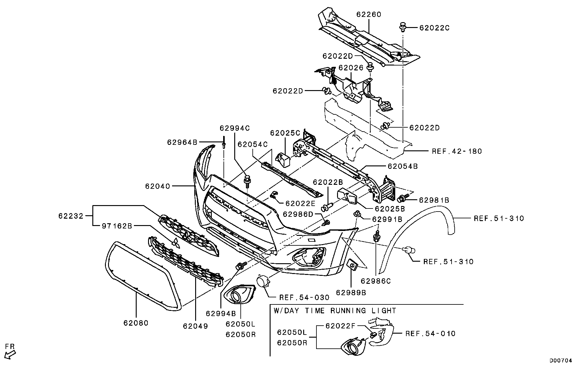 Mitsubishi 6400D427 - Bampers ps1.lv