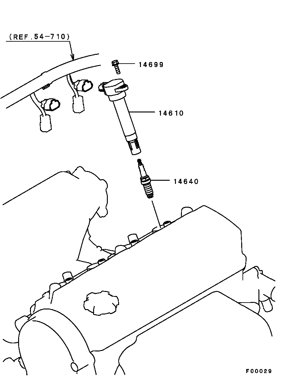 Mitsubishi MN158596 - Aizdedzes svece ps1.lv