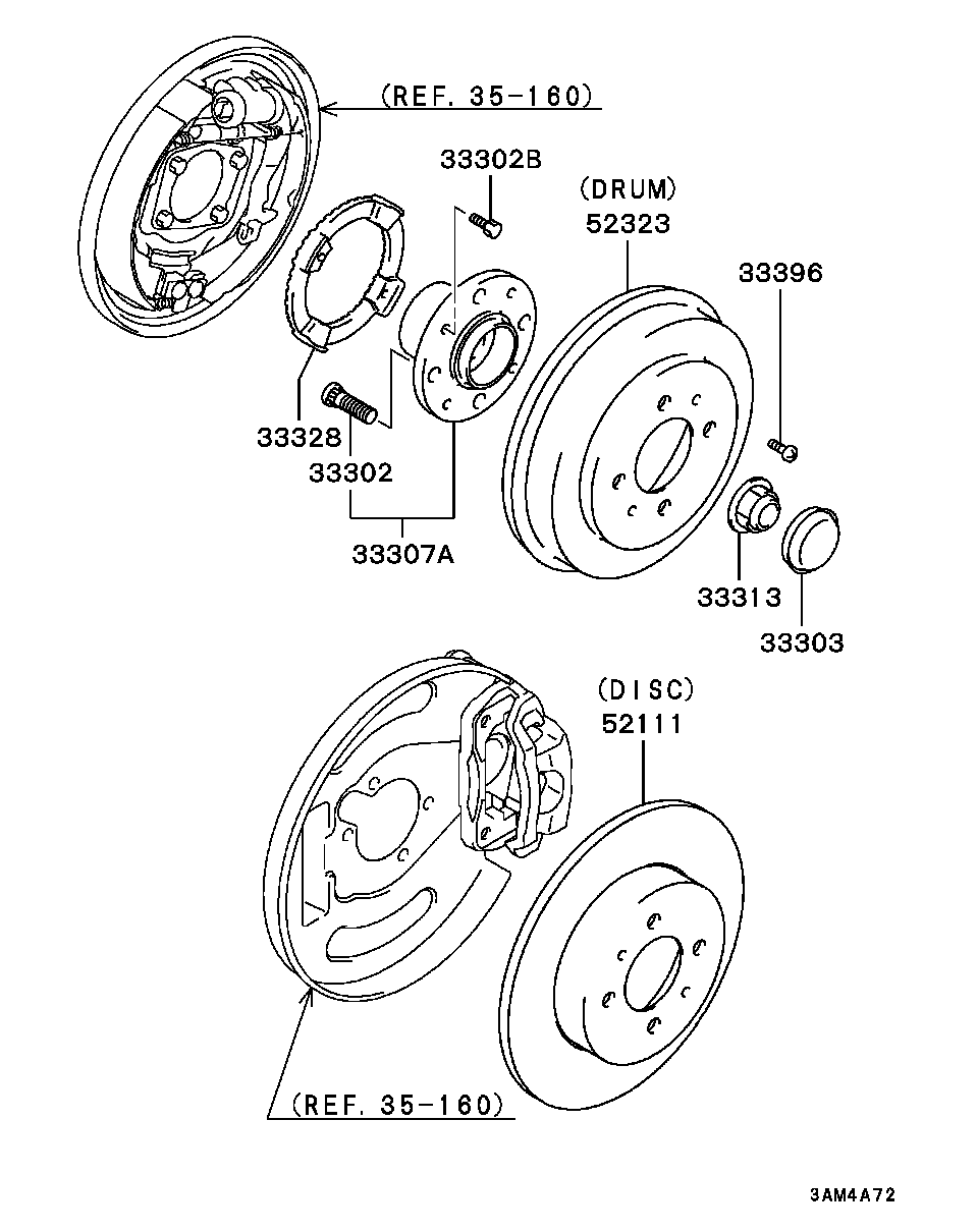 Mitsubishi MR333394 - Riteņa rumbas gultņa komplekts ps1.lv