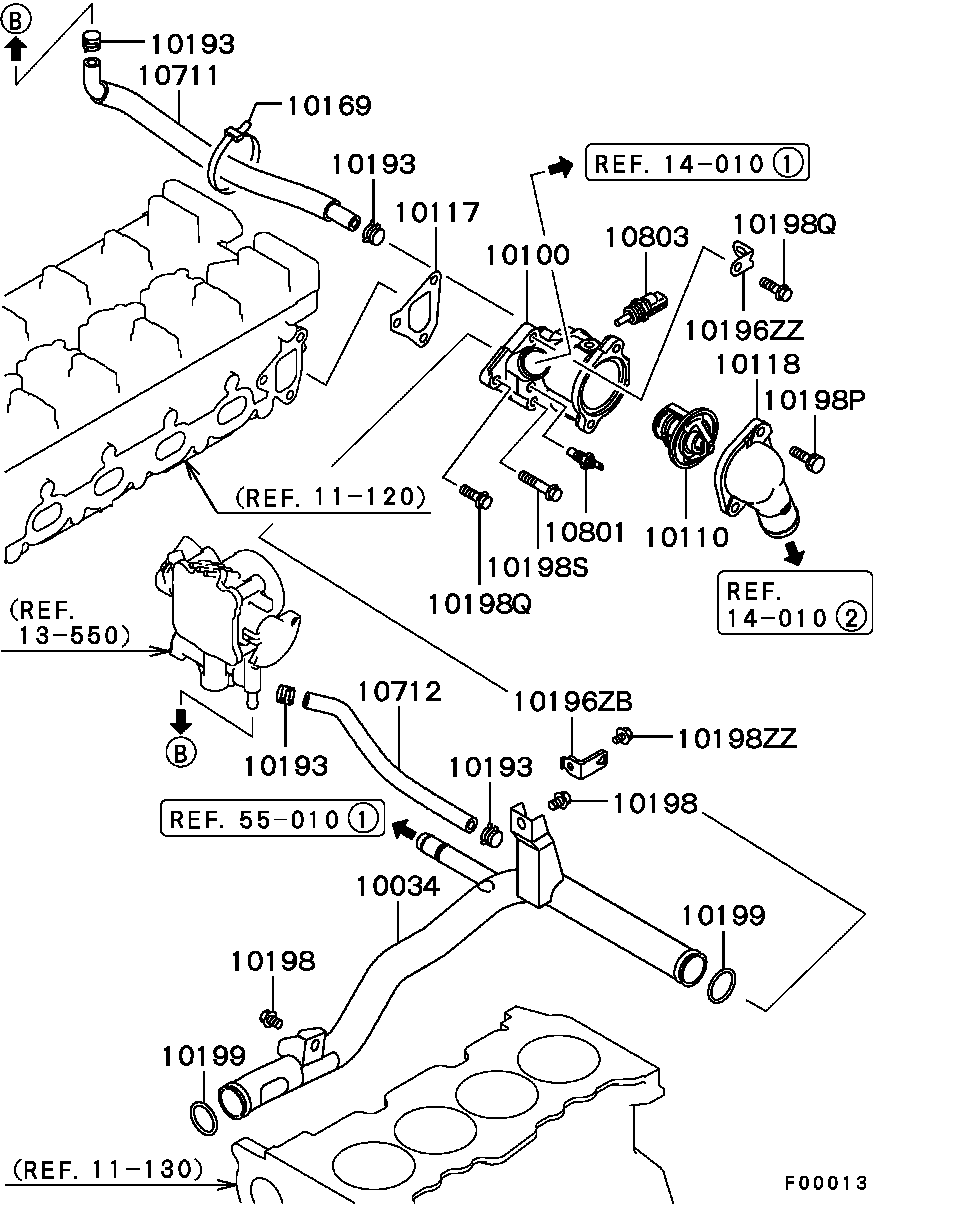 Mitsubishi MD346547 - Termostats, Dzesēšanas šķidrums ps1.lv