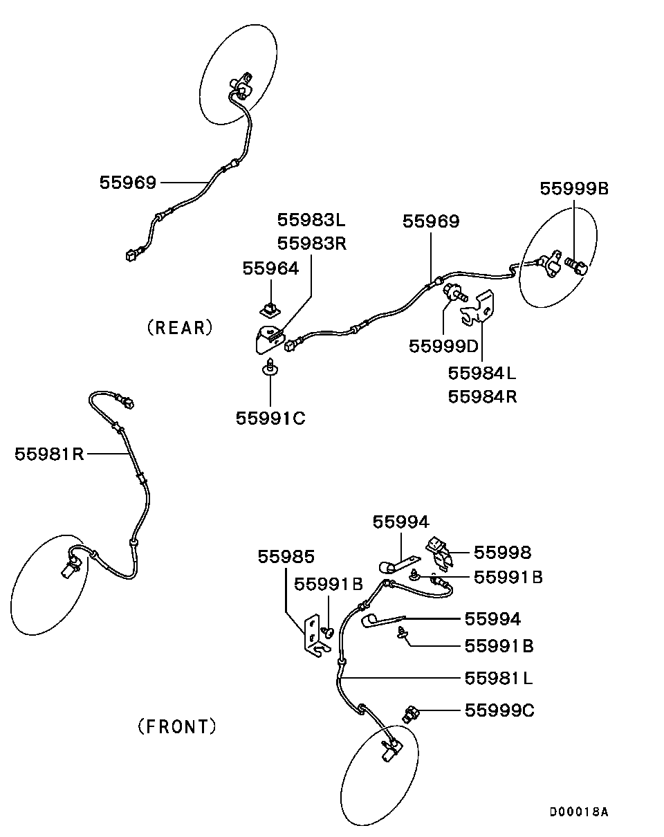 Mitsubishi MB950343 - Devējs, Riteņu griešanās ātrums ps1.lv