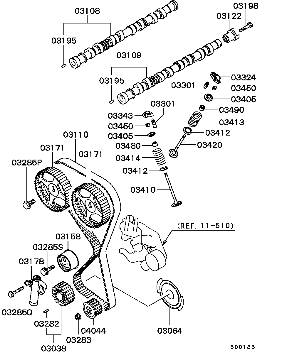 Mitsubishi MD331076 - Zobsiksna ps1.lv