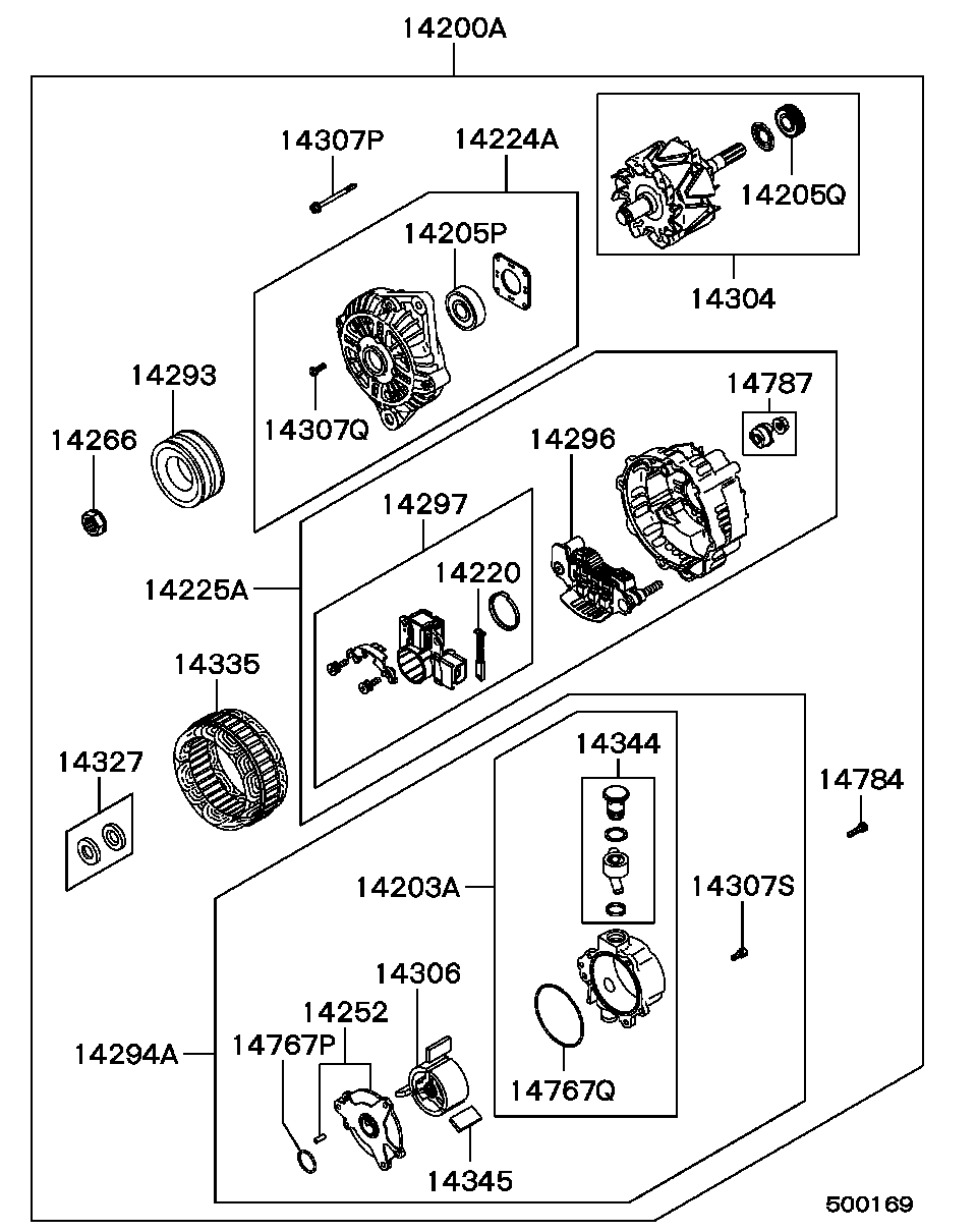 Mitsubishi MD618921 - Piedziņas skriemelis, Ģenerators ps1.lv