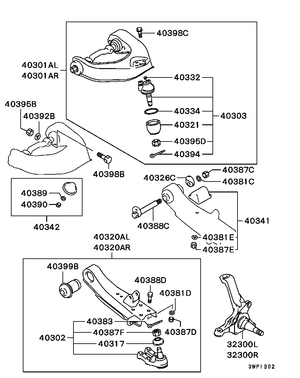 Mitsubishi MB951707 - Riteņu sagāzuma regulēšanas skrūve ps1.lv