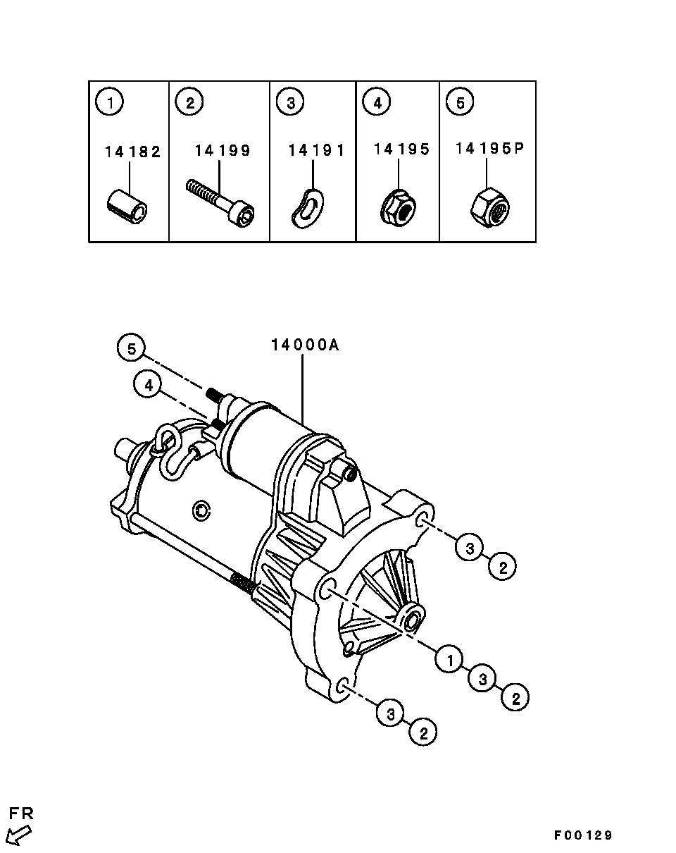 Mitsubishi 1810A101 - Starteris ps1.lv