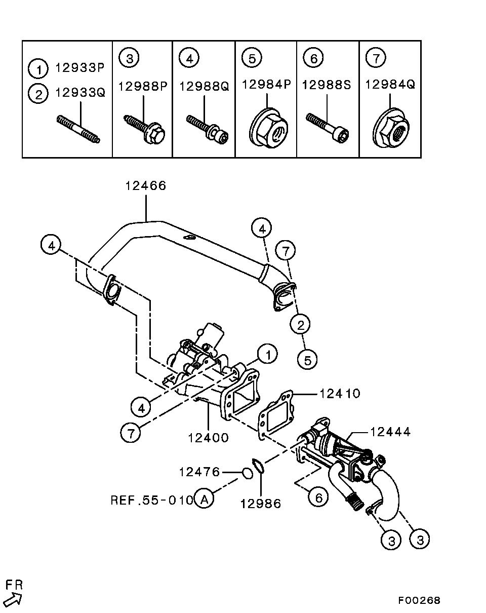 Mitsubishi MN982239 - Izpl. gāzu recirkulācijas vārsts ps1.lv