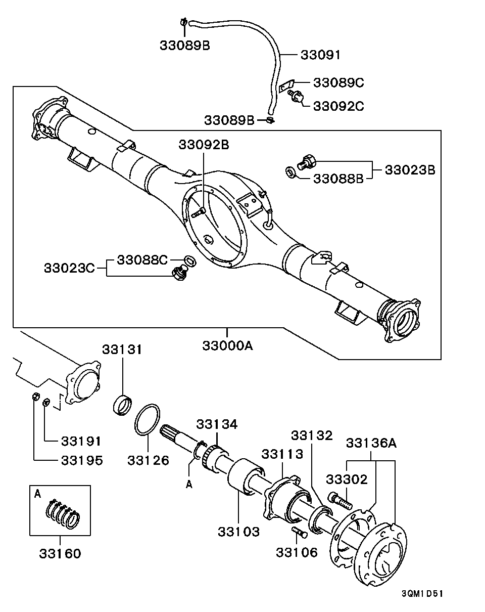 Mitsubishi MR145999 - Riteņa rumbas gultņa komplekts ps1.lv