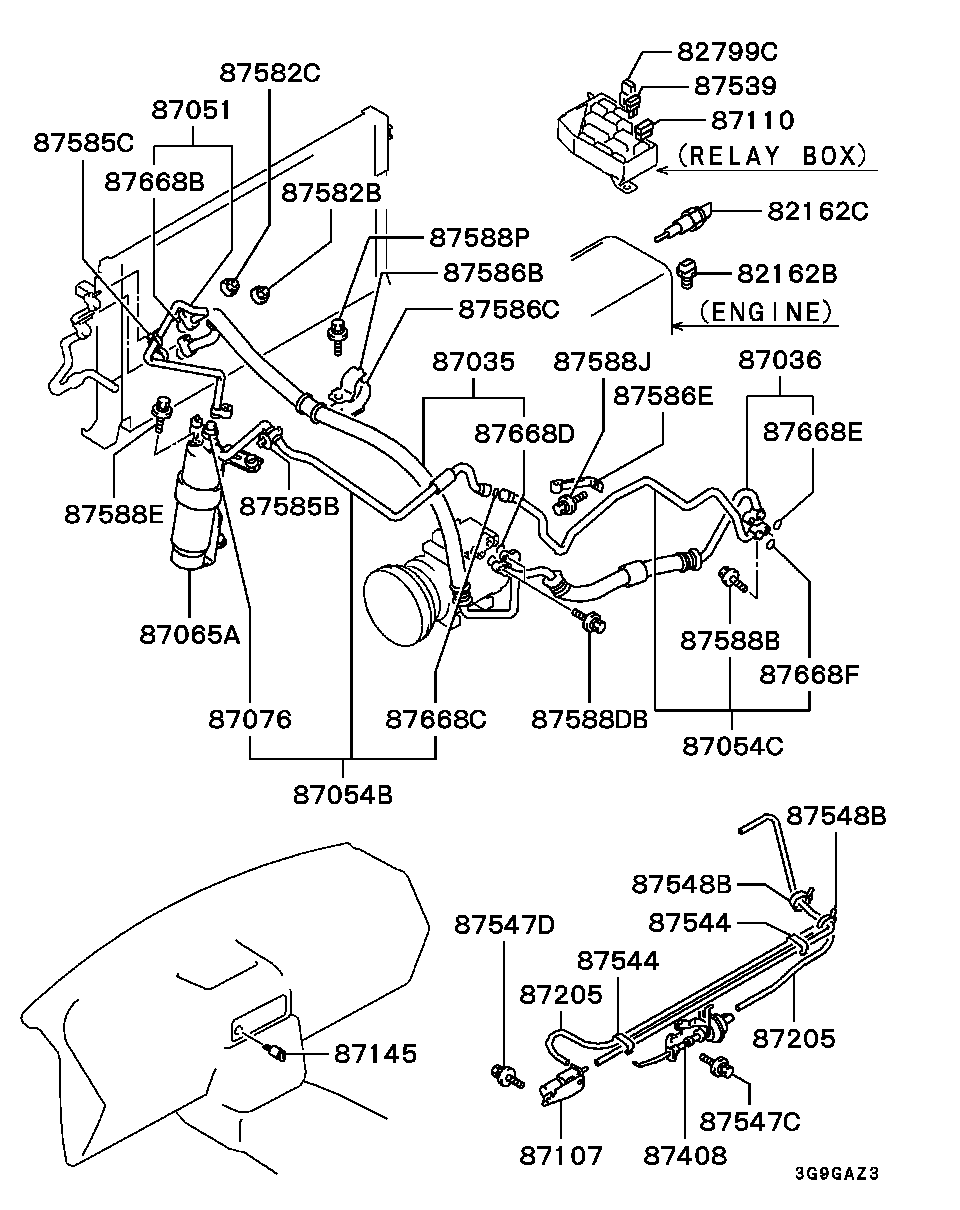 Mitsubishi MR117107 - Sausinātājs, Kondicionieris ps1.lv