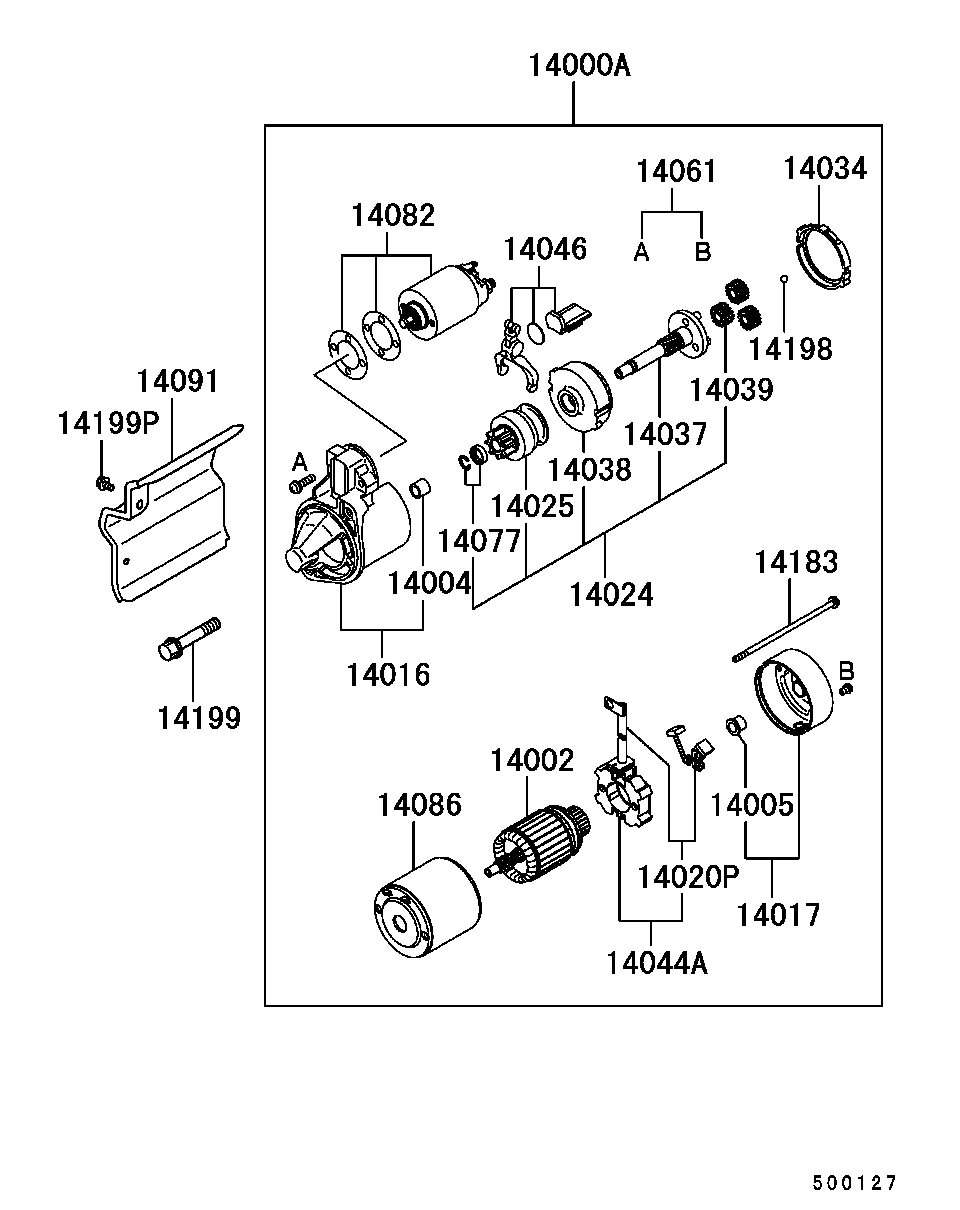 Mitsubishi MD362910 - Starteris ps1.lv