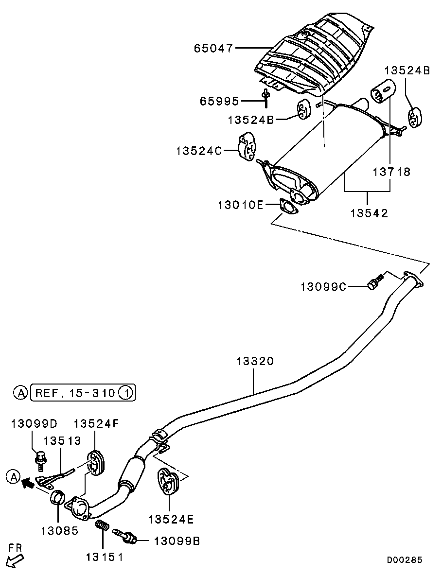 Mitsubishi MR 431 631 - Bukse, Stabilizators ps1.lv