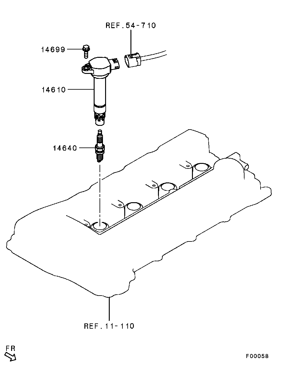 Mitsubishi 1822A068 - Aizdedzes svece ps1.lv