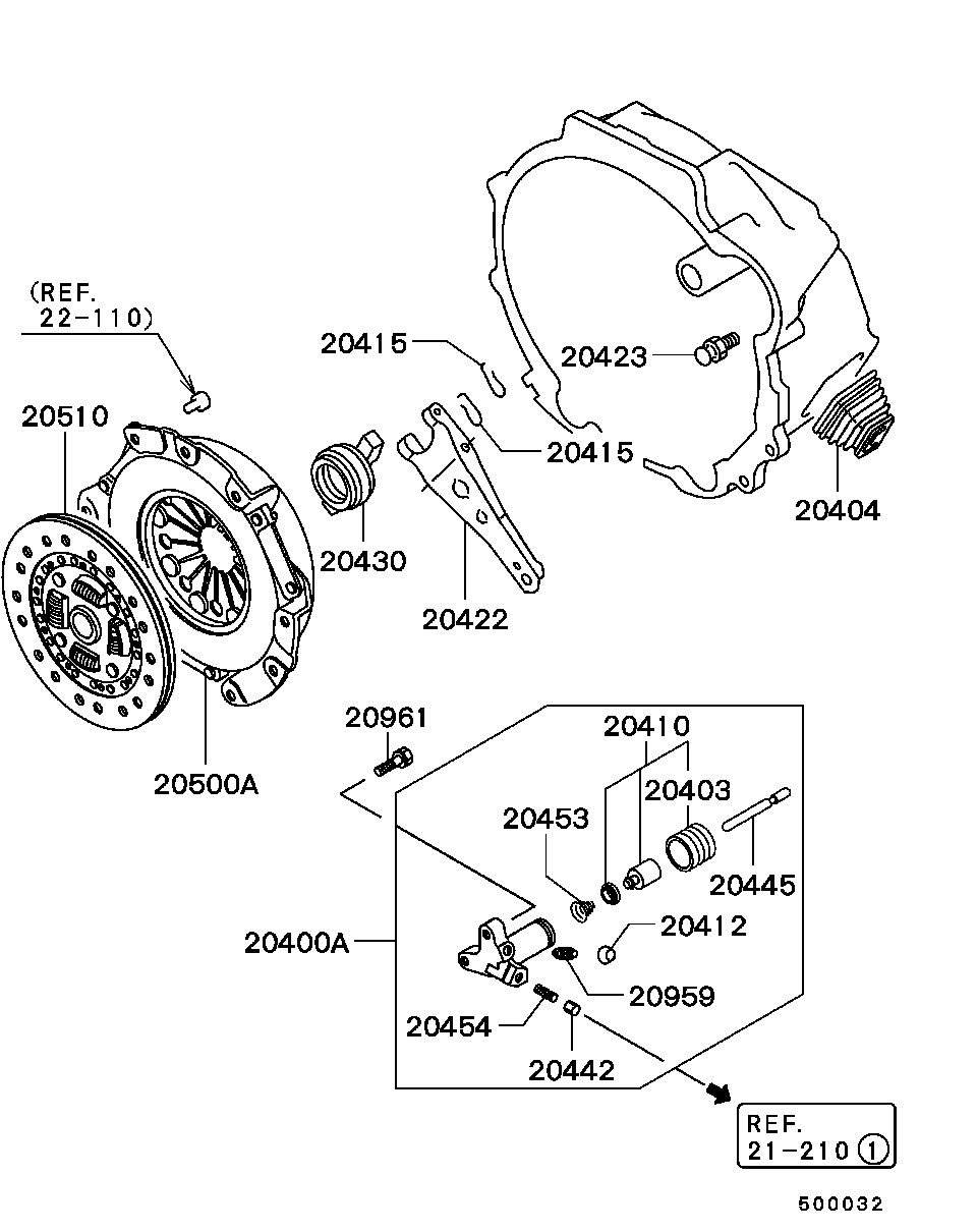 Mitsubishi MD723544 - Sajūga piespiedējdisks ps1.lv