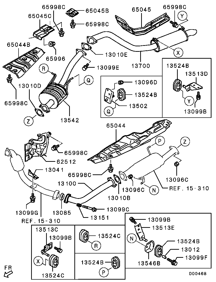 Mitsubishi MN 135 592 - Bukse, Stabilizators ps1.lv