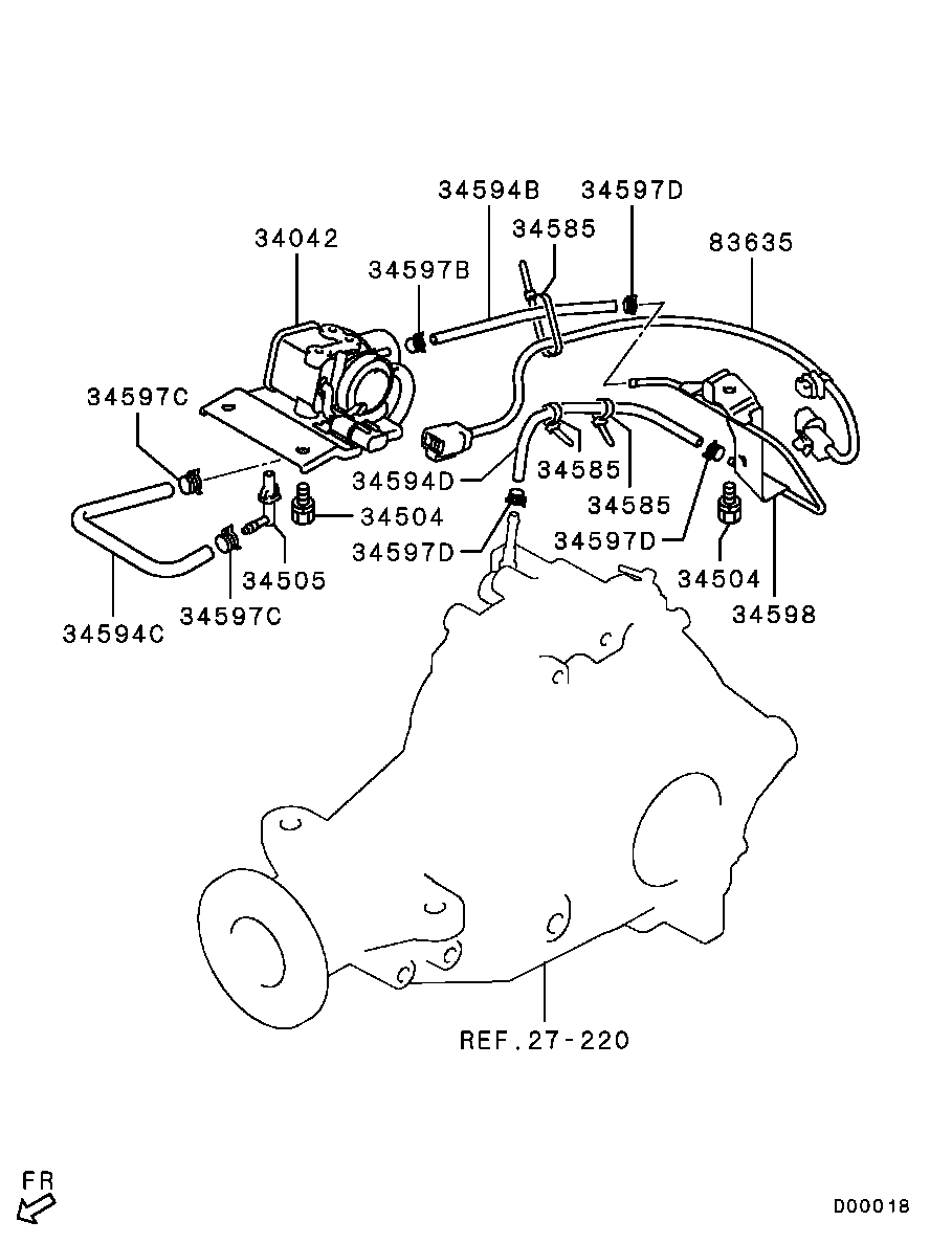 Mitsubishi MS660161 - Izplūdes gāzu sistēma ps1.lv