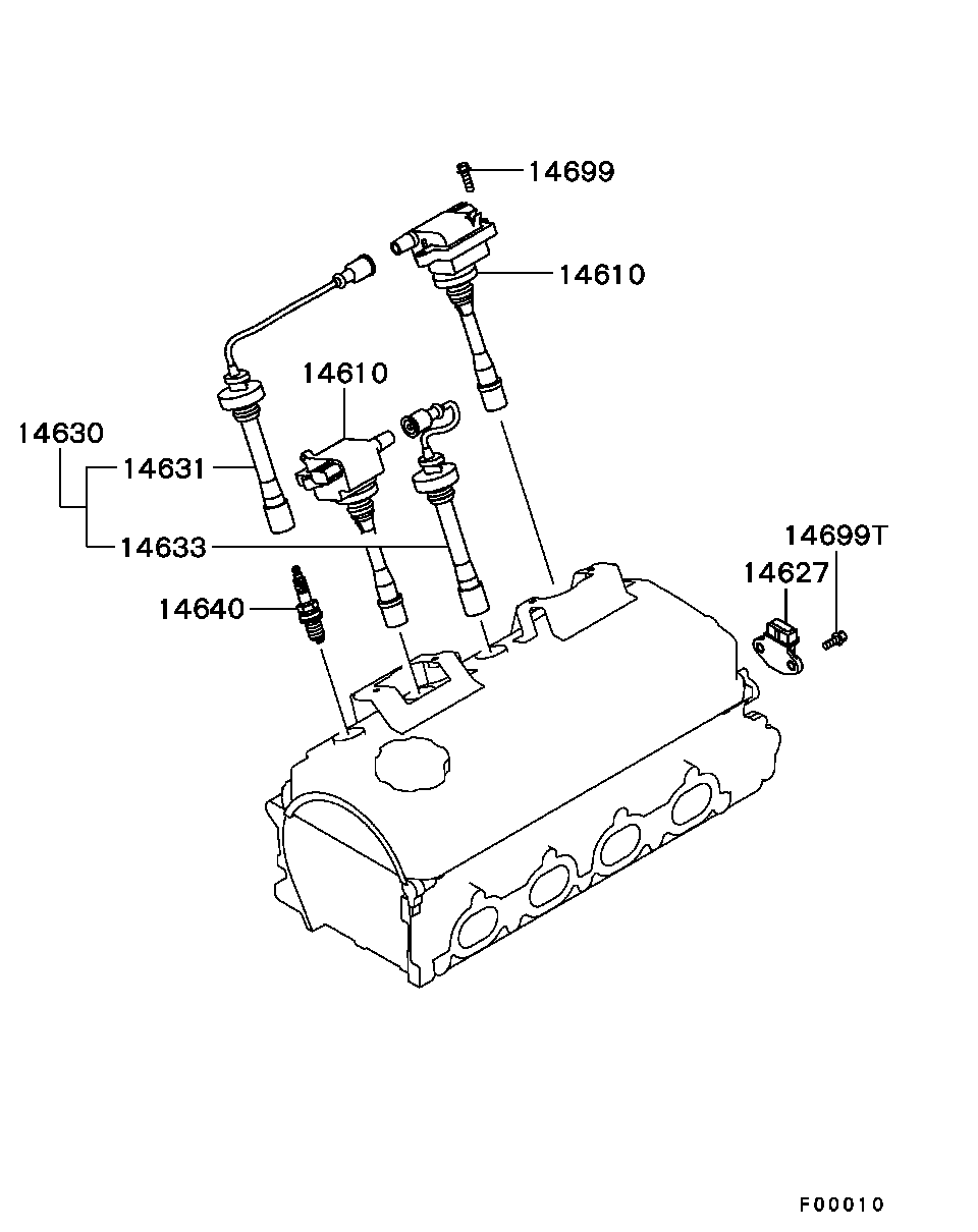 Mitsubishi MD325048 - Aizdedzes spole ps1.lv