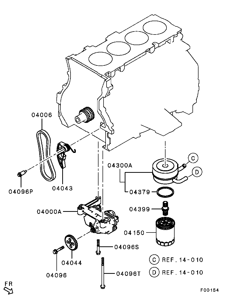 Mitsubishi MN 183896 - Sadales vārpstas piedziņas ķēdes komplekts ps1.lv