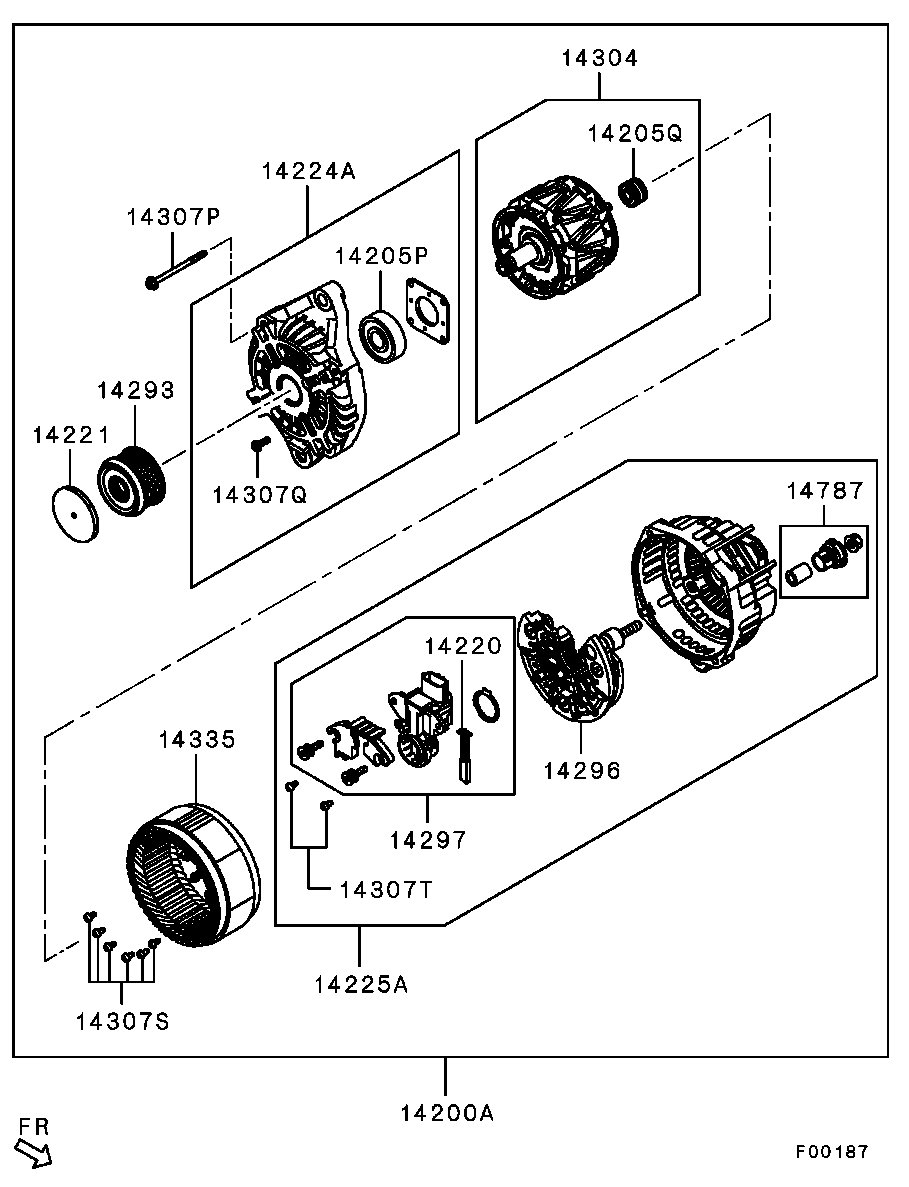 NISSAN 1800A313 - Piedziņas skriemelis, Ģenerators ps1.lv