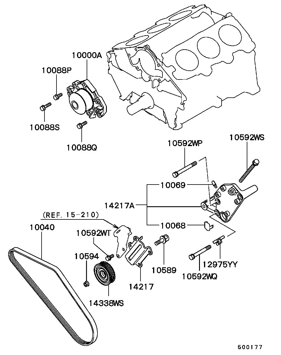 Suzuki MD184973 - Ķīļrievu siksna ps1.lv