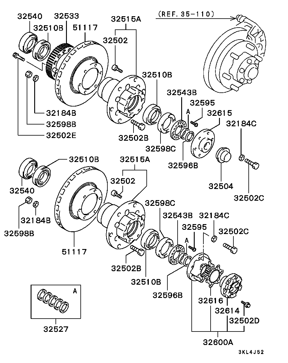 Mitsubishi MB301529 - Riteņa stiprināšanas skrūve ps1.lv