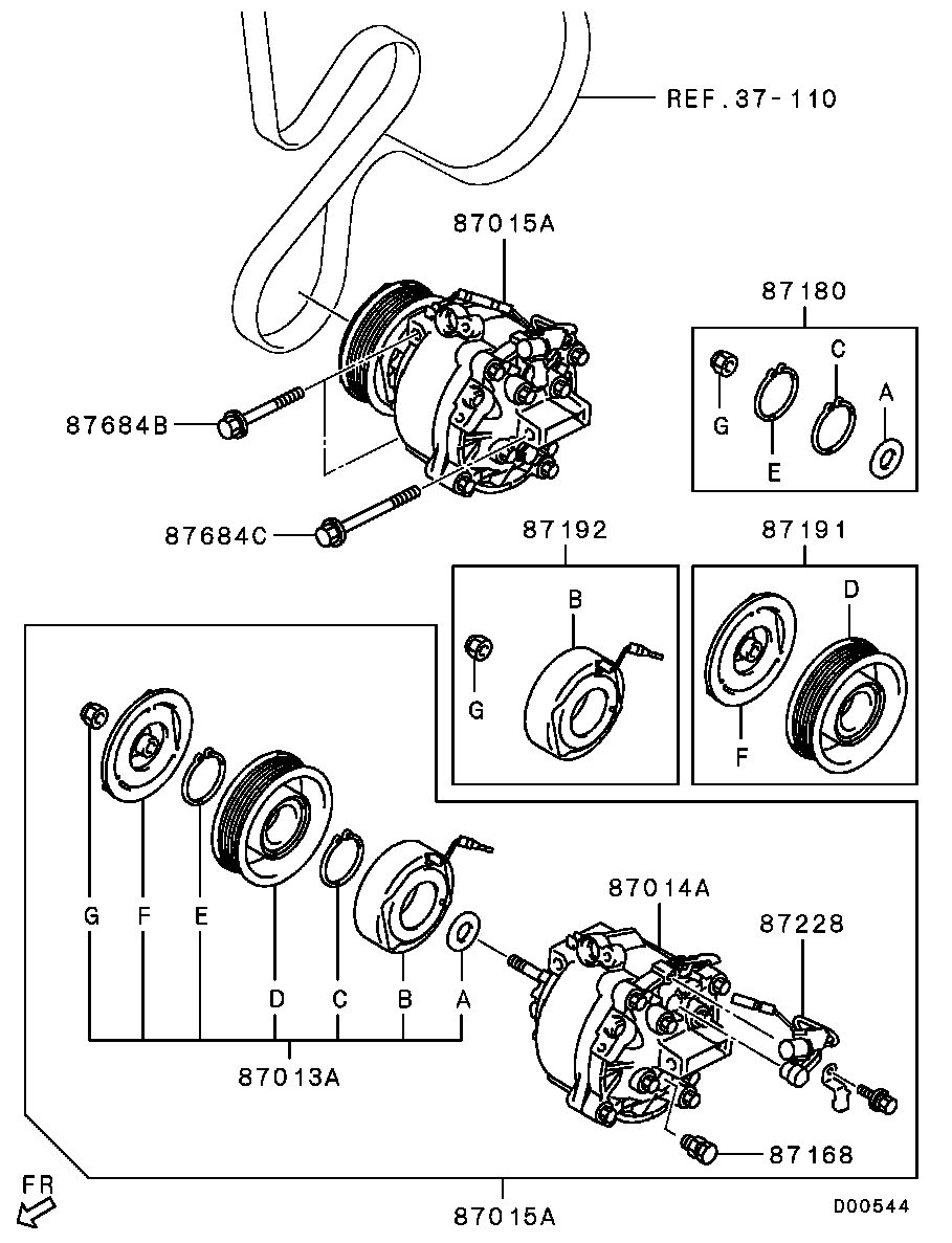 Chevrolet 7813A411 - Kompresors, Gaisa kond. sistēma ps1.lv