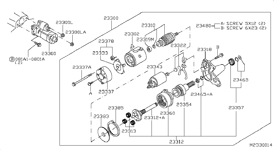 Infiniti 23300-EB300 - Starteris ps1.lv