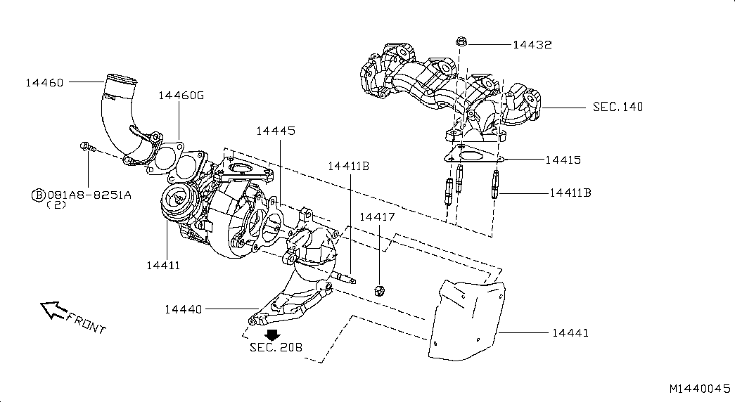 Suzuki 14411EB300 - Kompresors, Turbopūte ps1.lv