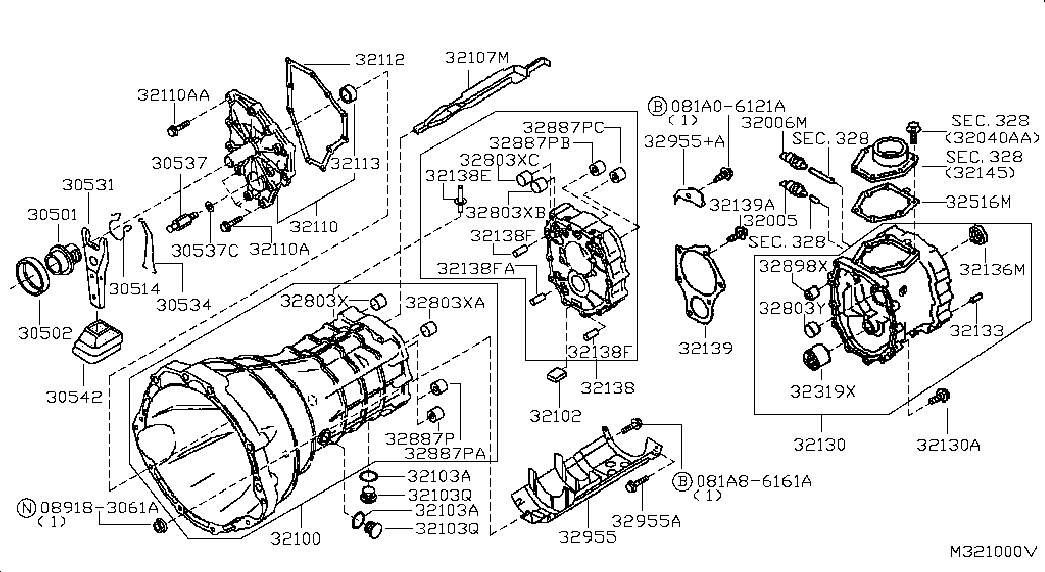 NISSAN 30501-22104 - Sajūga komplekts ps1.lv