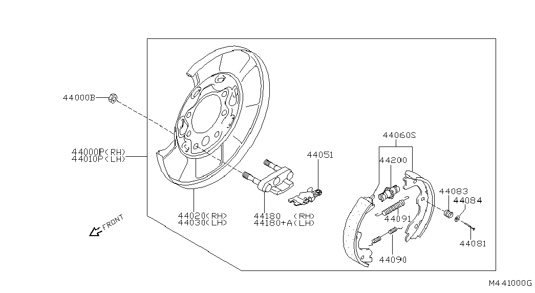 NISSAN 44060EA026 - Bremžu loku kompl., Stāvbremze ps1.lv