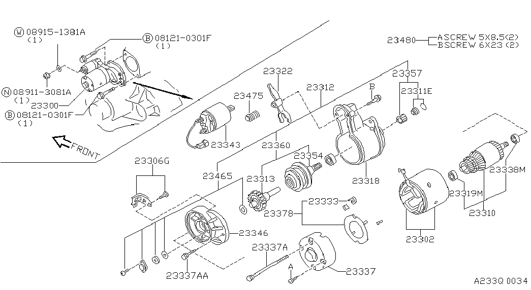 Infiniti 23300-62C10 - Starteris ps1.lv