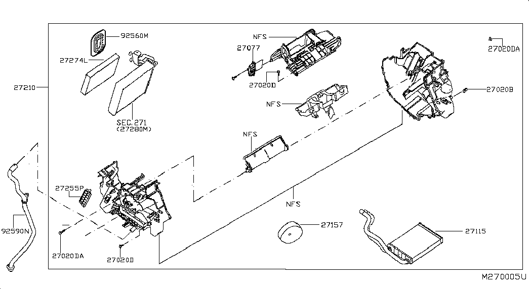 NISSAN 27277-1KA0A - Filtrs, Salona telpas gaiss ps1.lv