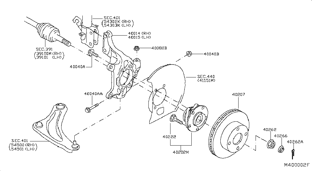 NISSAN 40202BA60A - Riteņa rumbas gultņa komplekts ps1.lv