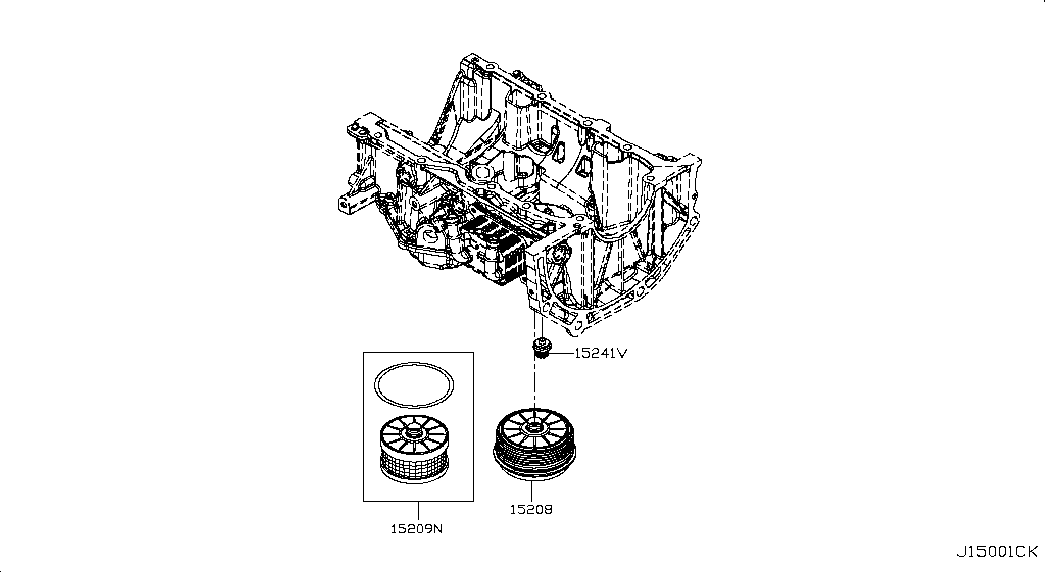 NISSAN 1520900Q0F - Eļļas filtrs ps1.lv