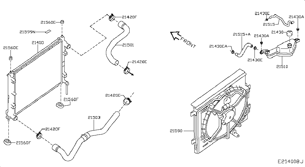 NISSAN 214101FE0A - Radiators, Motora dzesēšanas sistēma ps1.lv