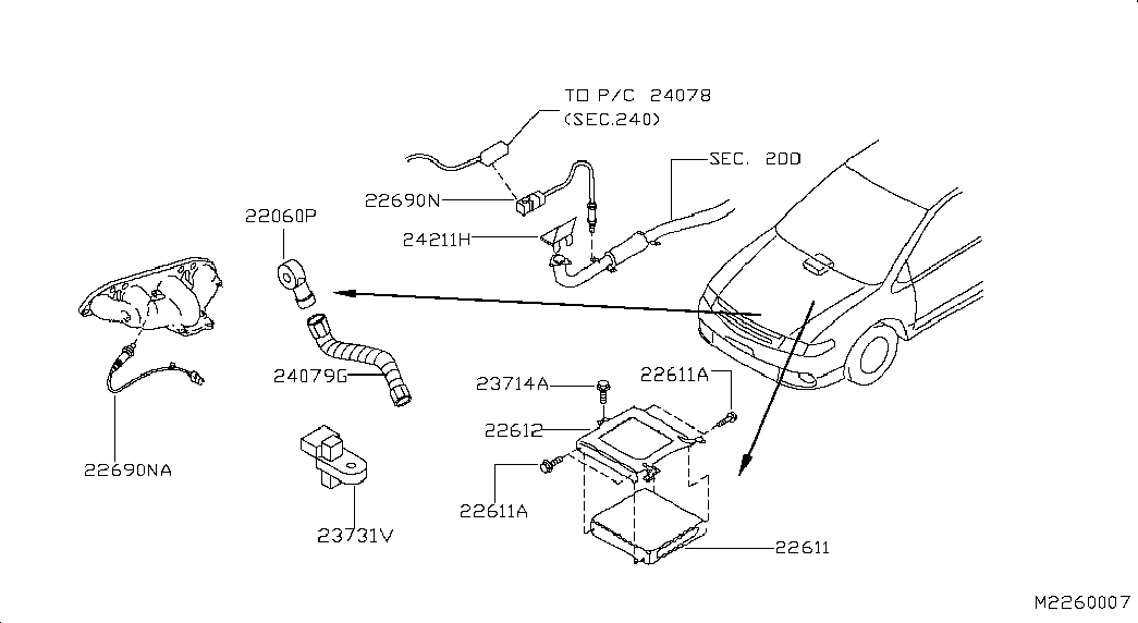 NISSAN 226907J501 - Lambda zonde ps1.lv