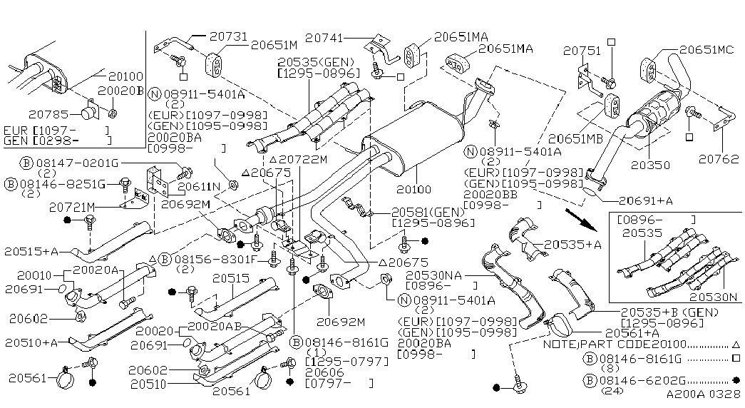 NISSAN 20651-50A01 - Bukse, Stabilizators ps1.lv