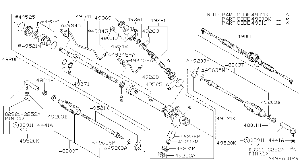 NISSAN 48520-0W025 - Stūres šķērsstiepņa uzgalis ps1.lv