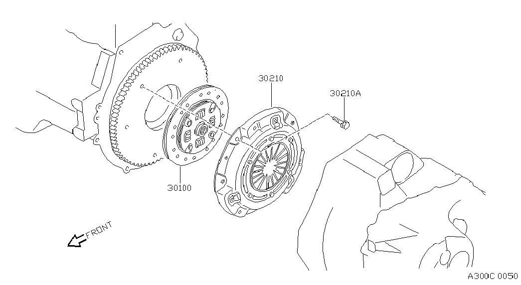 NISSAN 30210-01M00 - Sajūga piespiedējdisks ps1.lv