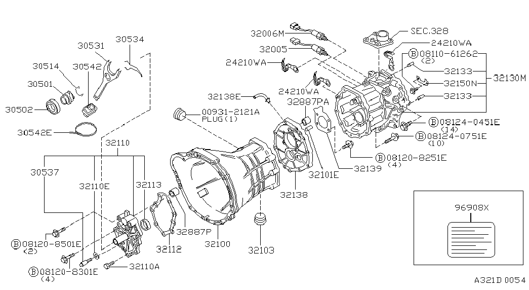 Infiniti 3050245P00 - BEARING-CLUTCH RELEASE ps1.lv