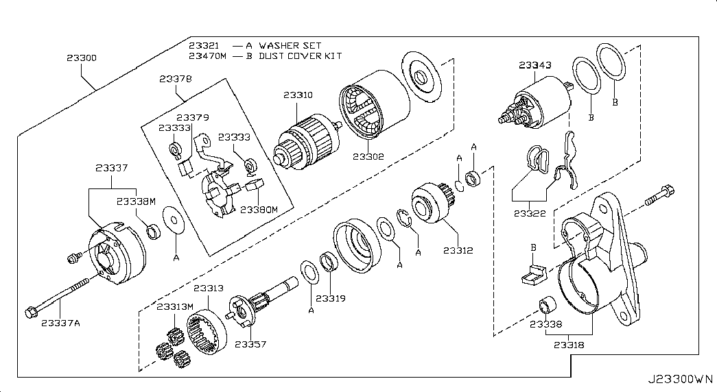 NISSAN 23300EN20B - Starteris ps1.lv